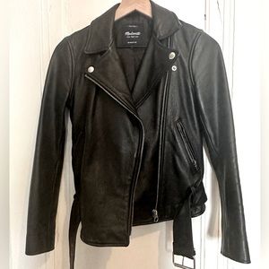 Madewell Leather Motorcycle Jacket XS